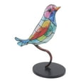 thumbnail image 1 of YAHHU Birds On Branch Desktop Ornaments Iron Double Painted Bird Colorful Figurine Tablet Home Office Decor Knick-Knacks Vivid Metal Art Gifts for Indoor Decoration 1 Bird (8.27 inches / 21.0 cm), 1 of 4