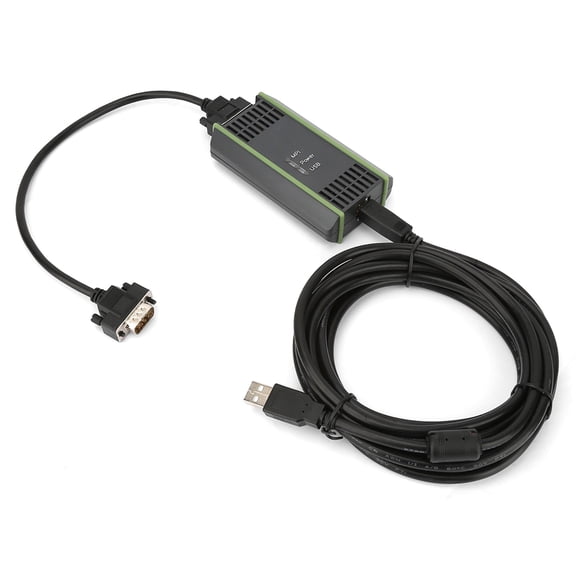 YAHHU Black Isolated Programming Cable Compatible with S7-200 300 400 Series PLC, 157.48 inches / 400 cm
