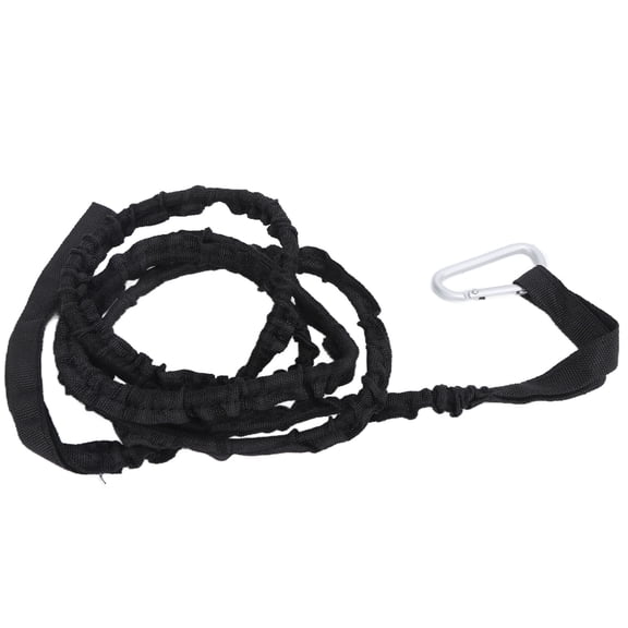 YAHHU Black Paddle Rope Heavy Duty Aluminum Alloy Nylon Kayak Leash Oar Rope Tear Resistant Wear Resistant Reusable Oar Rope For Rubber Boat Canoe Watercraft Accessories Safety Gear