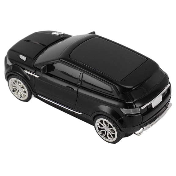 YAHHU Black Sports Car Mouse 2.4GHz Wireless Optical Gaming Mouse 1600 DPI with USB Receiver for Desktop Laptop