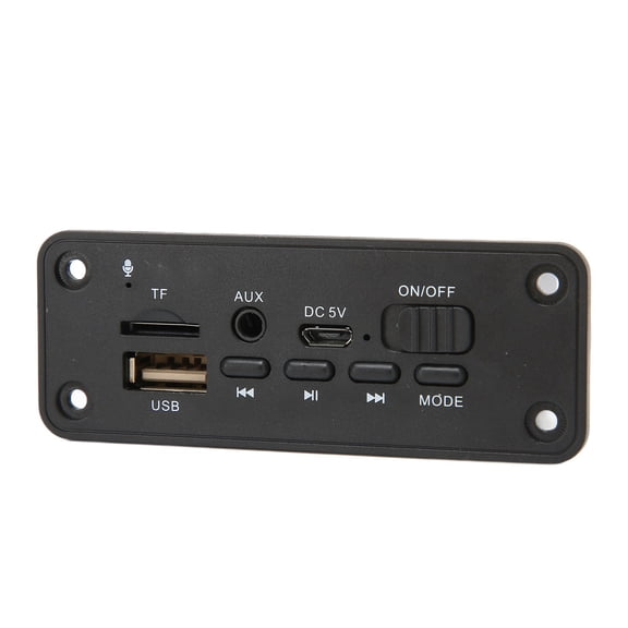 YAHHU Bluetooth 5.0 MP3 Decoding Board 2x3W Digital Amplifier Module Player for DIY Wooden Audio Speakers, Multifunctional Wireless Receiver Replacement Accessory, Black, 3.94 inches / 10.0 cm