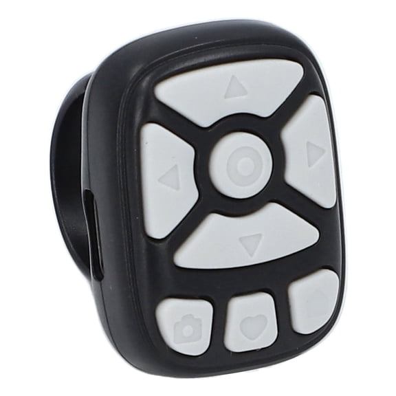 YAHHU Bluetooth 5.3 Remote Control Scrolling Ring Wireless Page Turner Fingertip Controller for Camera Video Recording Compatible with iPhone, iPad, iOS, Android Smartphones and Tablets, Black