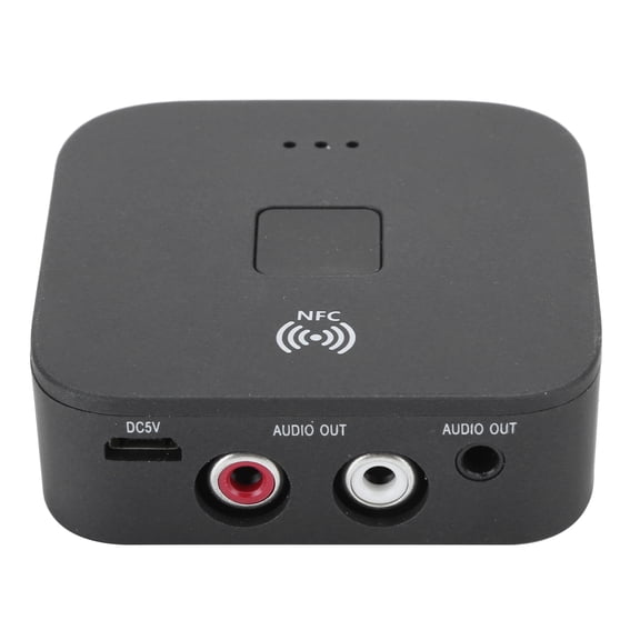 YAHHU Bluetooth RCA Receiver 3.5mm Jack AUX Wireless Adapter Audio Receiver Tool for TV Car with Built-in Noise-Reducing HIFI Sound Quality and 10 m / 32.8 ft Signal Transmission Range