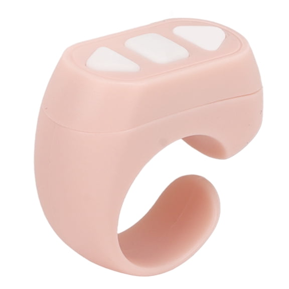 YAHHU Bluetooth Remote Control App Page Turner Phone Remote Ring Novel Watch TV Selfie Clicker Device Pink ZL-03, 3.94 inches / 10 cm Length, Built-in 30mAh Lithium Battery, Matte Finish Grip