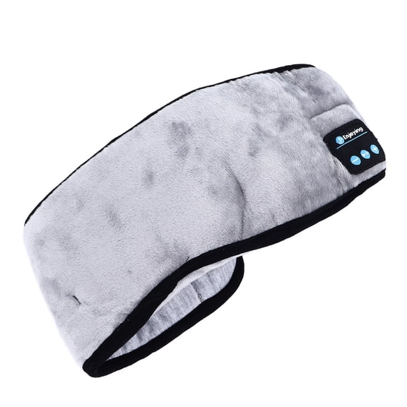YAHHU Bluetooth Sleep Eye Patch for Men Women Soft Wireless Sleeping Headphones 3D Contoured Cover for Airplane Travel Meditation Gray Includes USB Cord