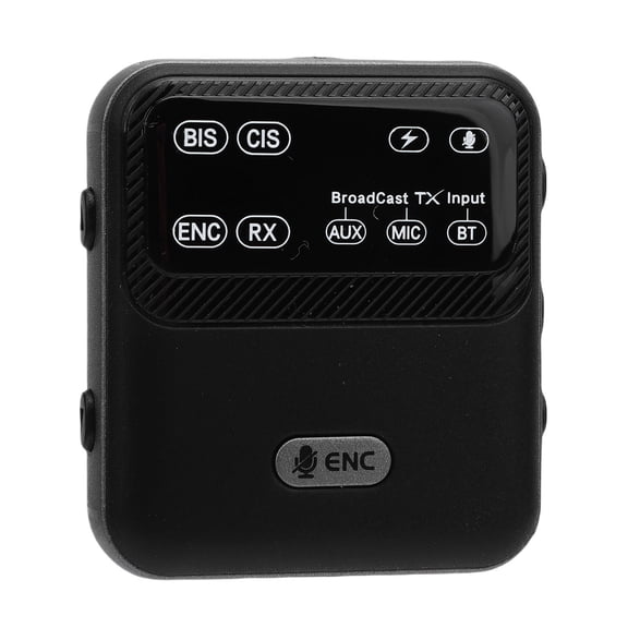 YAHHU Bluetooth Transmitter Receiver V5.4 with LED Display, USB Wireless Multi Purpose Audio Adapter Broadcast 100m for Tour Guide, Teacher, Car, Includes Built-in 550mAh Battery