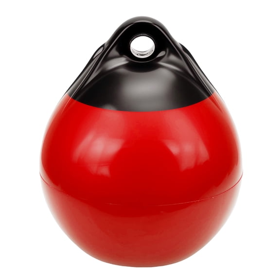 YAHHU Boat Bumper Ball Black and Red Thickened PVC Inflatable Docking Bumper for Yachts, 11.81 in / 300 cm