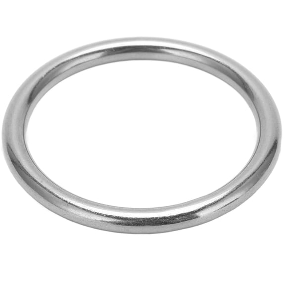 YAHHU Boat Round Rings Heavy Duty Stainless Steel O Ring Marine Sailing Rigging Accessories Wire Diameter 8mm Specification 8x50mm / 0.3x2 in Long Lasting Construction for Sailing Diving