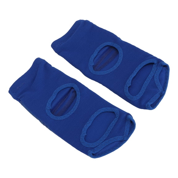 YAHHU Boxing Foot Protector Unisex PU Leather Soft Sparring Foot Guard 2 Pcs Blue Size XL (10.63 inches / 27 cm) Breathable Shock Absorbent Martial Arts Training Gear