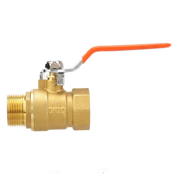 YAHHU Brass Pipe Ball Valve Male and Female Thread 3/4"BSP DN20 Dual-Direction Shutoff Valve