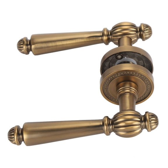 YAHHU Bronze Door Handle Lock Quiet Copper Core Retro Hardware for Bedroom Living Room Ambidextrous Entry Set Heavy-Duty Brass Stainless Steel Construction
