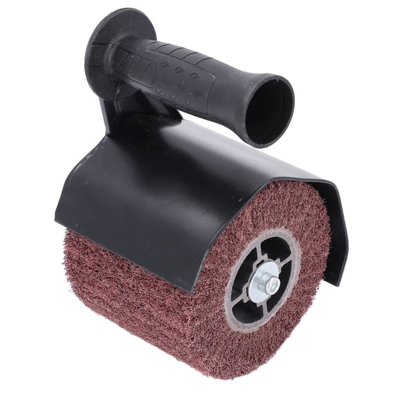 YAHHU Burnishing Polishing Machine Accessory Multifunctional Handheld Angle Grinder Conversion Tool with 2 Brushing Wheels M14 Thread Industrial Power Tool Attachments for Metal Polishing