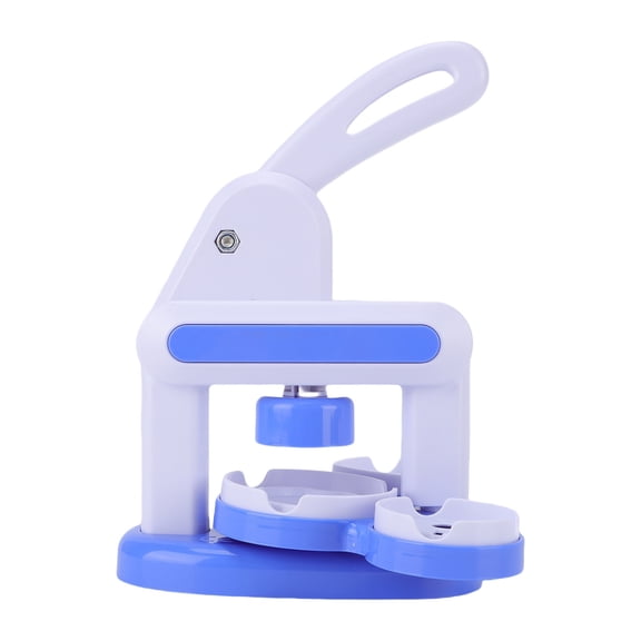 YAHHU Button Maker Machine 3 in 1 DIY Manual Badge Punch Press Kit for Kids Skill Development Arts and Crafts Round Pin Tool, Blue (14x16x20 cm / 5.5x6.3x7.9 in)