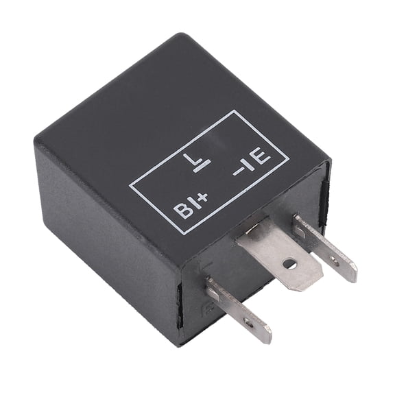 YAHHU CF13 Universal 3-Pin LED Flasher Relay, Electronic Turn Signal Flasher for Car, 12V / 24V, 1.2 inches / 3 cm, Replacement Automotive Electrical Part, Heavy-Duty Flash Relay Module