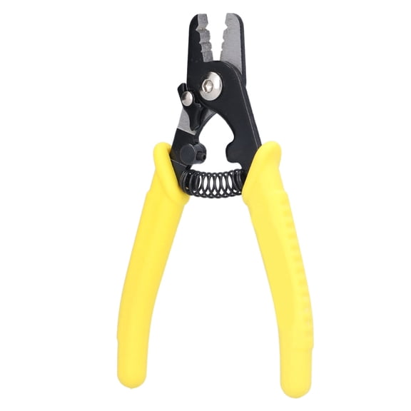 YAHHU CFS-3 Optical Fiber Stripper 3 Hole Coating Hand Tool With Labor Saving Spring Wire Stripper Manganese Steel Construction For Precise Cable Preparation (7.48 inches / 19 cm)