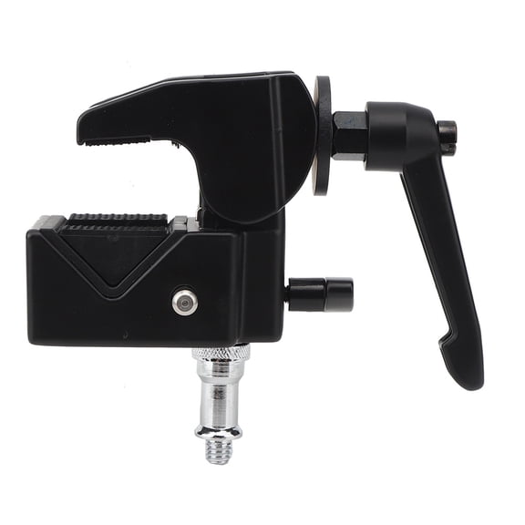YAHHU CL-22 C Type Multifunction SLR Camera Fixed Mount Clamp Photography Ball Head Pliers Clip Bracket for 1/4 and 3/8 Inch Thread Devices Studio Video Photo Support Black