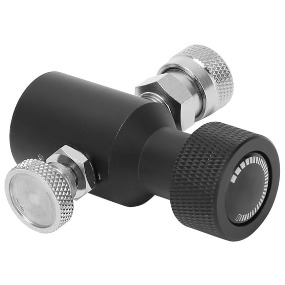 YAHHU CO2 Refill Adapter Connector Compatible with Soda Stream Machine ASA Release Valve with 8mm Female Quick Disconnect Premium Aluminium Alloy Cylinder Fittings Black, 1 Pack