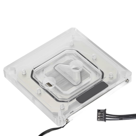 YAHHU CPU Water Block Simple Anticorrosion Efficient Heat Dissipation High Performance AMD AM3 AM4 Transparent Water Cooling Block With RGB Backlit