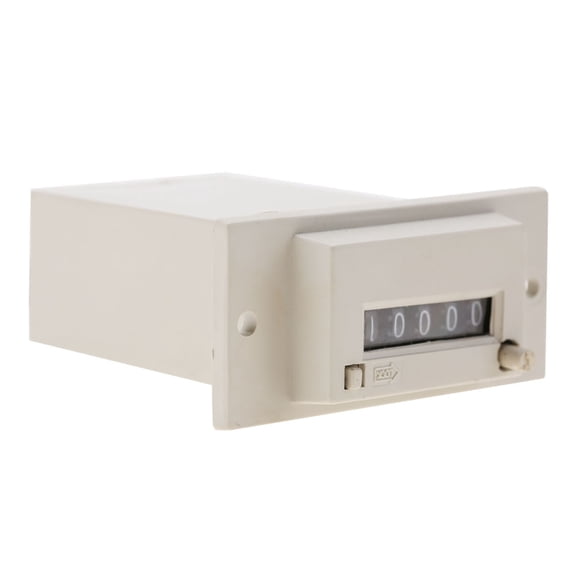 YAHHU CSK5-YKW 5 Digit Electromagnetic Pulse Counter AC 110V High Speed Accurate Measurement for Industrial Petroleum Chemical Mining Machinery Panel Mount Reset Option