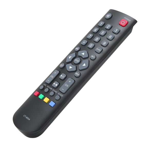 YAHHU CT-8504 Remote Control Replacement for TOSHIBA TV Television, Premium ABS Smart Controller Device with 33ft Long Range, Backlit Indicator Lights, Black (10 inches / 25.4 cm)