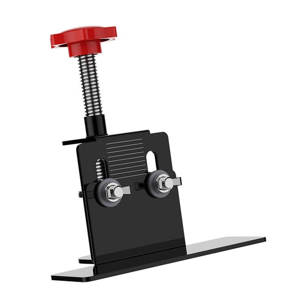 YAHHU Cabinet Door Installation Clamp Thickened Carbon Steel Height Adjustable Mounting Jig Locator, 4.33 inches / 11 cm