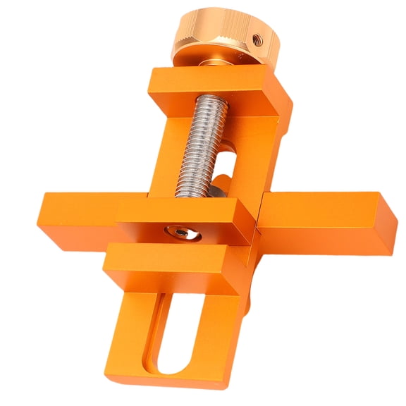 YAHHU Cabinet Door Mounting Jig Adjustable Arm Aluminum Alloy Woodworking Installation Kit with 0.39 inches / 10mm Drill Bit