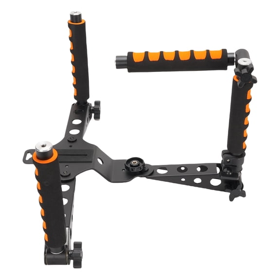 YAHHU Camera Shoulder Support Rig Kit for DSLR Video Camcorders, Aluminum Alloy Stabilizer with Adjustable Height Handle, Ergonomic Photography Bracket Mount System (30.1 inches / 76.5 cm)