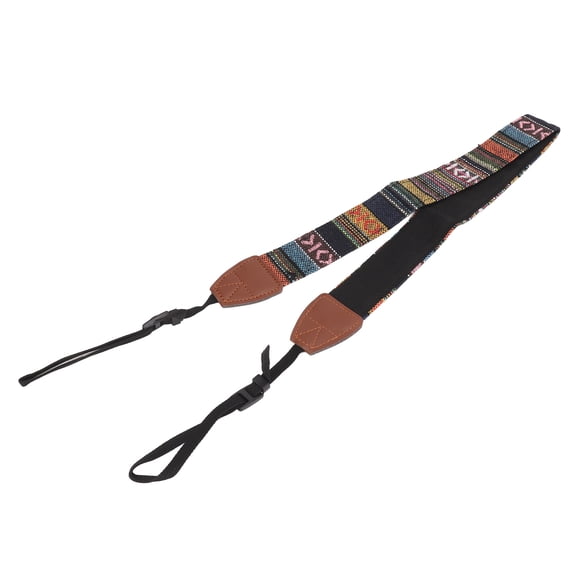 YAHHU Camera Strap Vintage Ethnic Style Adjustable Length Canvas Shoulder Neck Strap for SLR DSLR Cameras Binoculars Telescopes Drones, 40.55 inches / 103 cm