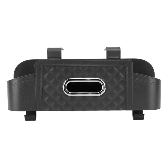 YAHHU Car Back Seat Organizer Multifunctional Large Capacity Backseat Storage Box Tissue Holder for Daily Travel Black (14.17 inches / 36 cm)