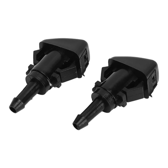 YAHHU Car Windshield Washer Nozzle 5113049AA Black ABS Plastic Replacement Spray Kit, Pair (2.36 inches / 6 cm)