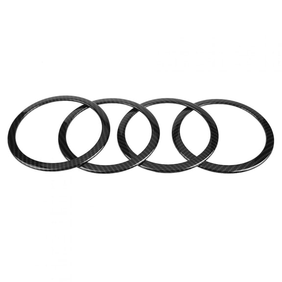 YAHHU Carbon Fiber Style Car Door Speaker Ring Trim Cover Frame Decoration for BMW 3 Series F30 GT F34 2013-2018 Interior Decorative Upgrade Hardware Auto Accessories Set of 4 Pieces