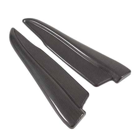 YAHHU Carbon Fiber Style Rear Bumper Lip Spats, Universal Car Rear Lower Spoiler Splitter Wing Protector for Automotive Exterior Modification, 2 Pieces