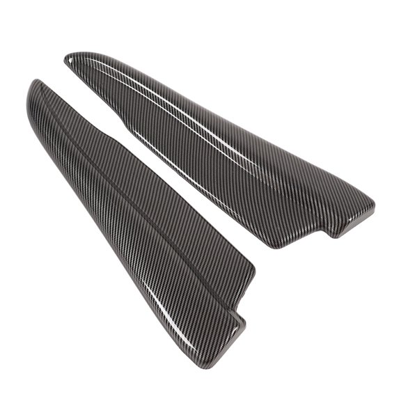 YAHHU Carbon Fiber Style Rear Bumper Lip Spats, Universal Car Rear Lower Spoiler Splitter Wing Protector for Automotive Exterior Modification, 2 Pieces