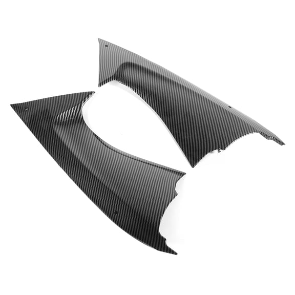 YAHHU Carbon Fiber Style Side Air Duct Cover Fairing Insert Part Fit for Yamaha YZF R6 2008-2016, Premium ABS Plastic Motorbike Accessory, 16.14 inches / 41 cm Length, 2 Pieces Set