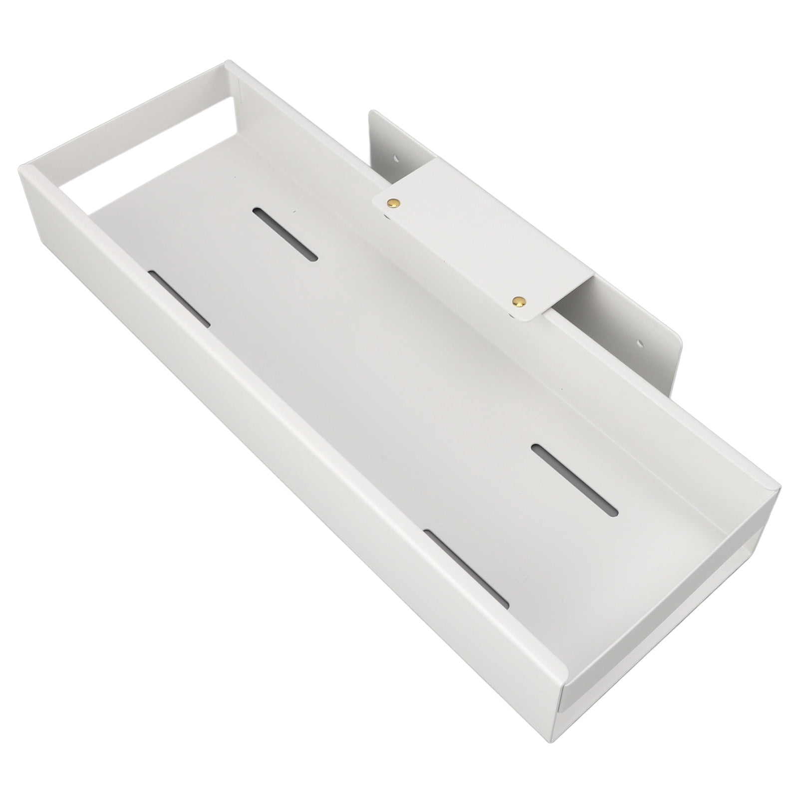 YAHHU Carbon Steel Pull Out Cabinet Organizer Slide Out Drawer Sliding Pantry Storage Shelf For Under Sink Kitchen Bathroom Storage Organization Space Saving, White S (14.17 inches / 36 cm)