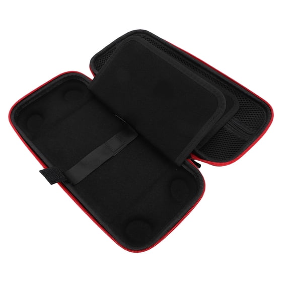 YAHHU Carrying Case Fit for Switch 2 2025 Console EVA Hard Shell Travel Pouch with 24 Game Card Slots Red 11.65 inches / 29.6 cm