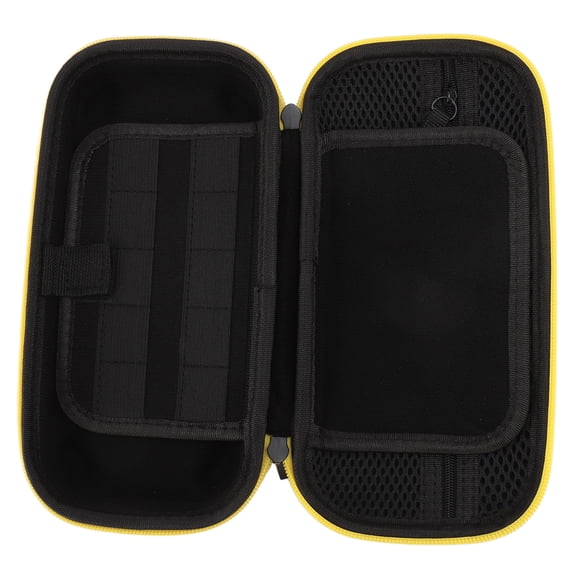 YAHHU Carrying Case for Switch Lite and GPD WIN 4, Large Capacity Impact Resistant Hard Protective Cover, Portable Hard Shell Box with 20 Game Card Slots for Daily Camping and Travel, Yellow