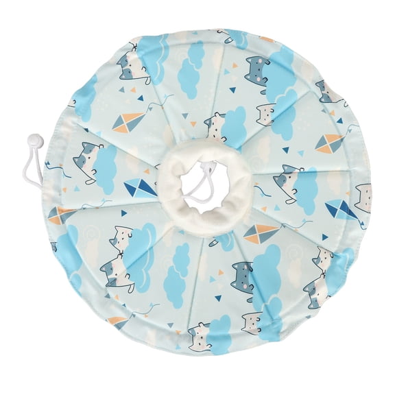 YAHHU Cat Cone Collar Adjustable Waterproof Breathable Pet Recovery Elizabethan Collar for Cats and Small Dogs, Prevents Licking and Biting, Blue, Regular, Neck 7.9-12.6 in / 20-32 cm