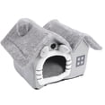 thumbnail image 1 of YAHHU Cat House Cute Foldable Detachable Soft Fabric Sponge Breathable Large Space Cat Bed Cave for Indoor Floor Bedroom Medium (Pets Within 16.5lb / 7.5kg), 1 of 9