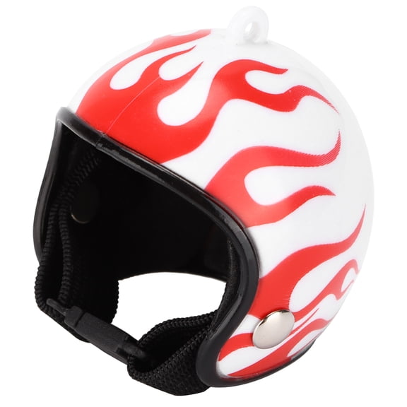 YAHHU Chicken Helmet Safety Hat Red Flame Funny Headgear for Birds Parakeet Pet Accessories - One Size