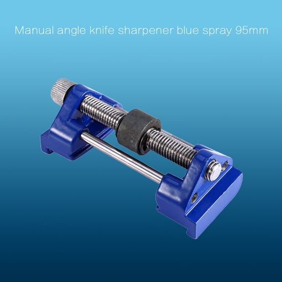 YAHHU Chisel Honing Guide Metal Fixed Angle Planer Blade Sharpening Jig For Woodworking Tools Accessories Blue 3.74 Inches / 95 mm Width To 77mm Heavy Duty Roller Wheel