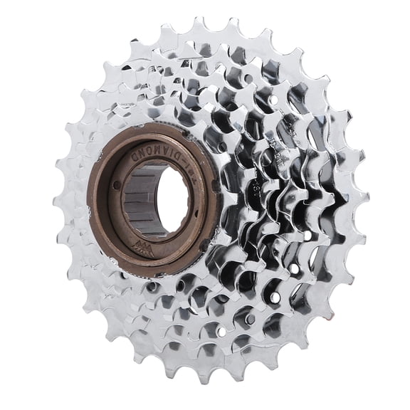 YAHHU Chromeplate Bicycle Flywheel 6 Speed Rear Free Wheel Replacement Accessory for Mountain Bike Precision Shifting Cassette Rust Resistant Silver