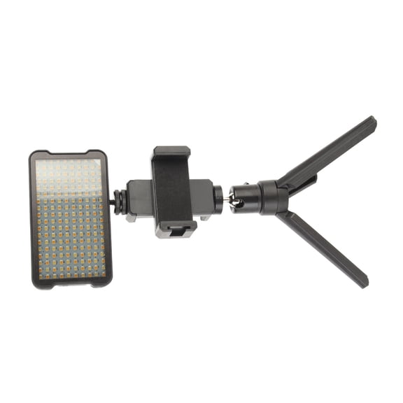YAHHU Clip Fill Light with CPL Polarized Lens Adjustable Brightness LED Video Light Removing Reflective Photography Illumination for Smartphones and Cameras, Built-in Battery (8.66 inches / 22 cm)