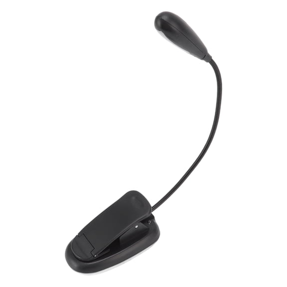 YAHHU Clip On Light Black 9 Level 7 Lamps Foldable Flexible Gooseneck USB Rechargeable LED Clip Table Reading Lamp For Bed Desk Headboard Piano Computer, Dimmable Eye Caring Book Light