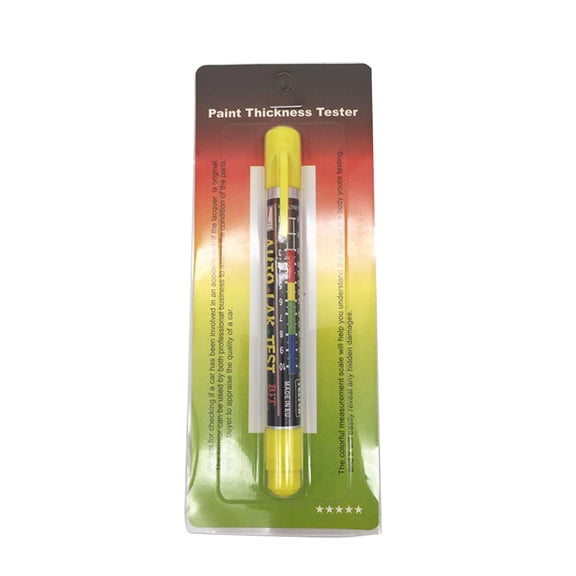 YAHHU Coating Thickness Meter Gauge Paint Tester, Car Body Damage Detector for Crash-Test Check, Waterproof Auto Paint Depth Sensor with Magnetic Tip (3.93 inches / 100 mm)