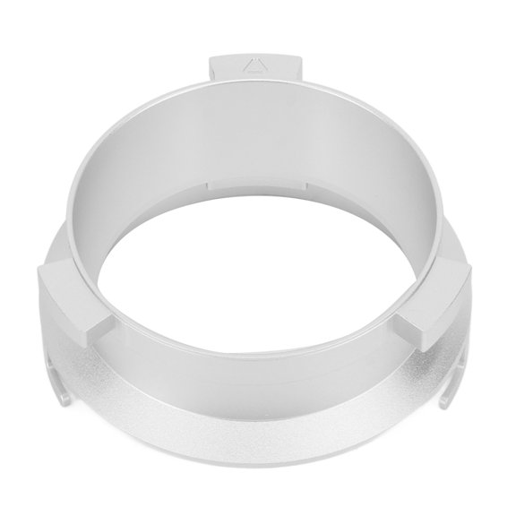 YAHHU Coffee Powder Ring 51mm Aluminium Alloy Hands Free Dosing Funnel Replacement Accessory For Delonghi 9 Series 9335 9155 9355 9665 Espresso Machine Parts Silver 2.0 inches