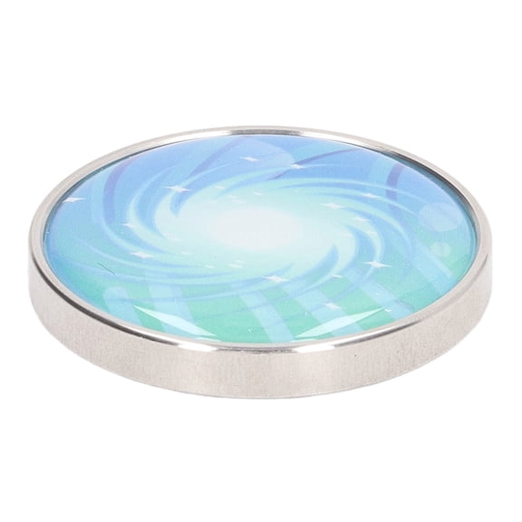 YAHHU Colorful Pattern Desktop Rotating Toy, Stainless Steel Decompression Gyroscope Spinning Top Gift, 1.5 inches / 38 mm