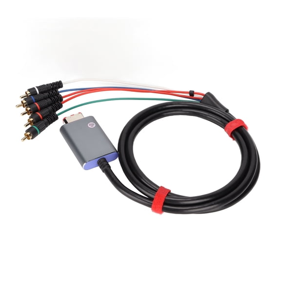 YAHHU Component Cable 5.9ft / 1.8m Double Shielded Plug and Play Digital AV Output 5RCA YPbPr Video Audio Cord for Nintendo GameCube Consoles TVs