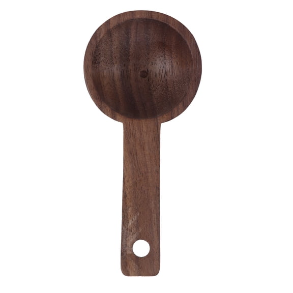 YAHHU Composite Wood Coffee Scoop Measuring Spoon Walnut Finish Teaspoon for Coffee Tea Sugar Flour Spices, Kitchen Accessories, 1pc (4.2 inches / 10.8 cm)