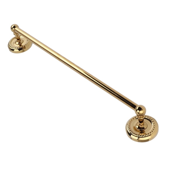 YAHHU Copper Towel Bar, 20.1 Inch European Bathroom Single Bar Rack, Titanium